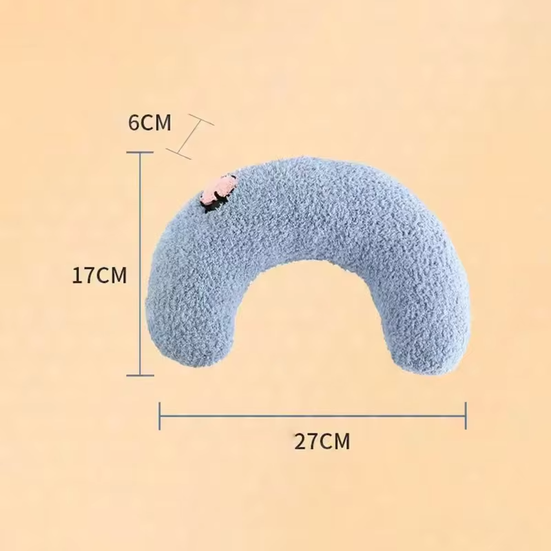 Fair Little Pillow for Cats Ultra Soft Fluffy Pet Calming Toy Half Donut Cuddler Joint Relief Sleeping Improve Machine Washable