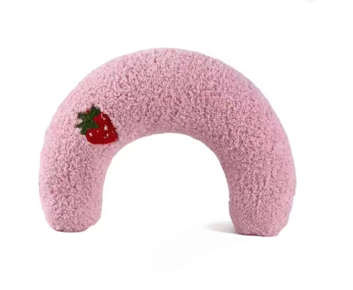 Fair Little Pillow for Cats Ultra Soft Fluffy Pet Calming Toy Half Donut Cuddler Joint Relief Sleeping Improve Machine Washable