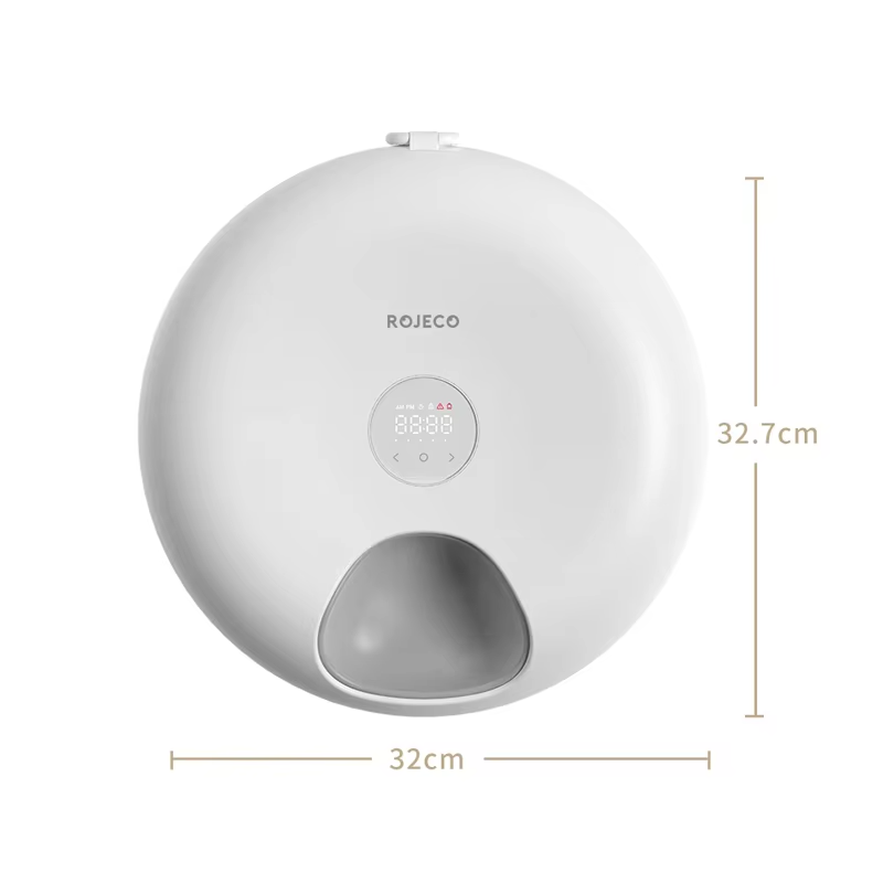 ROJECO 6 Meals Automatic Pet Feeder Smart Cat Food Dispenser For Wet & Dry Food Kibble Dispenser Accessories Auto Feeder For Cat