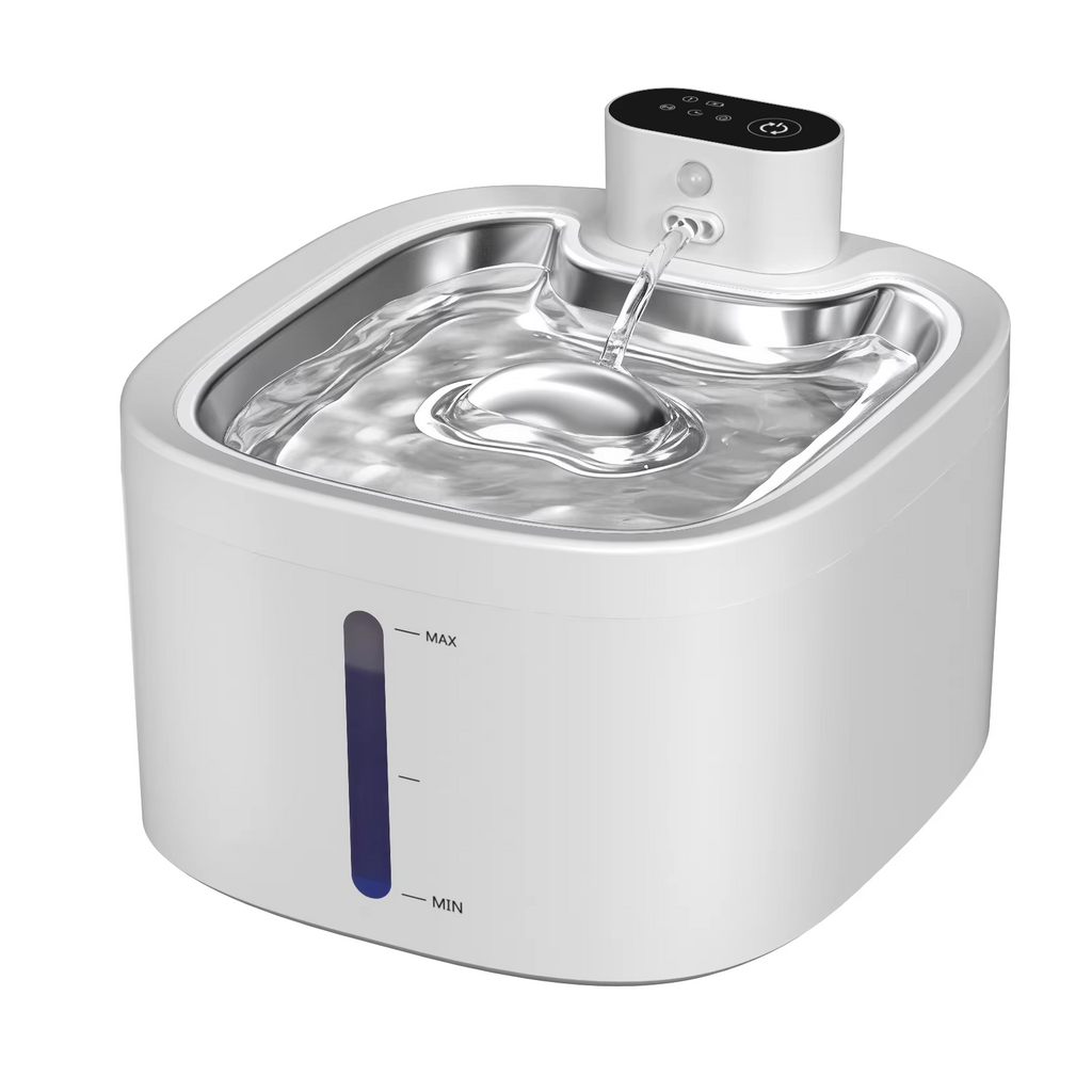 Wireless Cat Water Fountain 3.5L Pet Water Dispenser 4000mAh Long Lasting Battery Life Stainless Steel Pallet and Motion Sensing