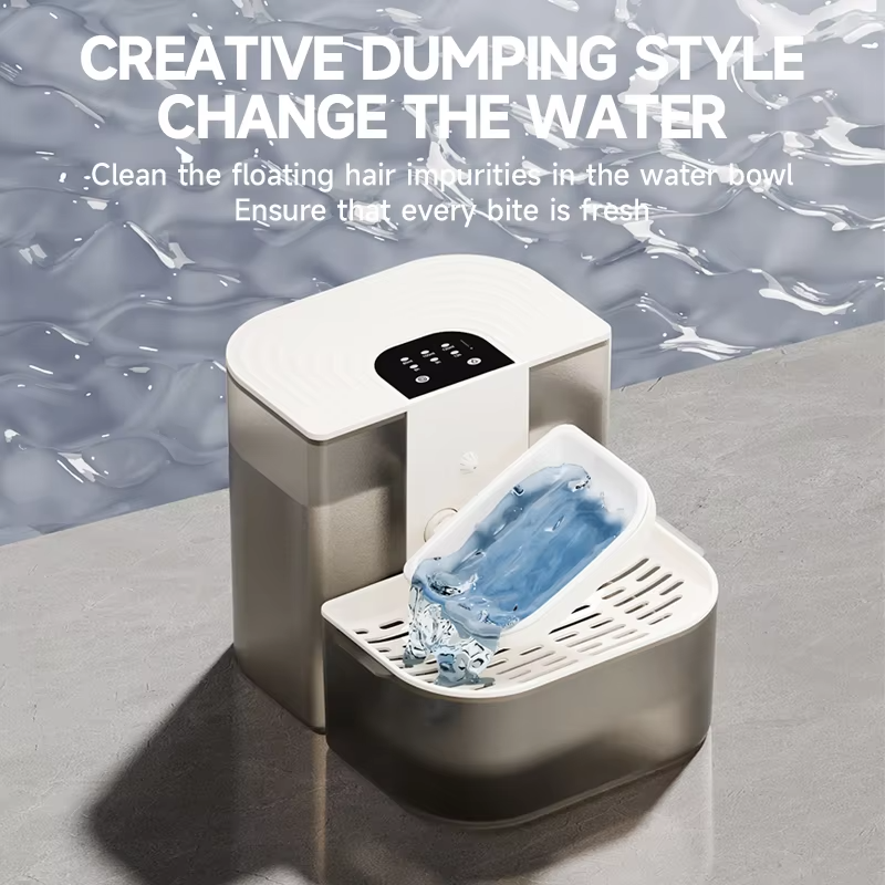 4.5L Smart Dump Pet Water Dispenser Remote Control Automatic Wireless Water Drinker  Silent Automatic Drinking Fountain