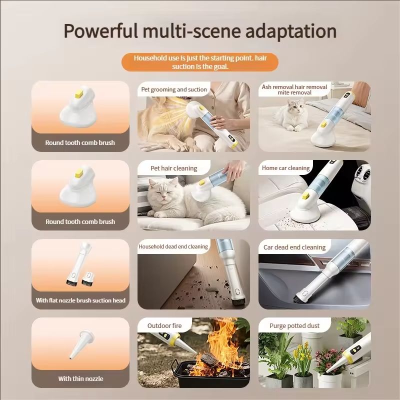 Pet Vacuum Cleaner with Cyclonic Technology Multifunctional Strong Suction for Pet Hair Removal in Car and Home Cleaning