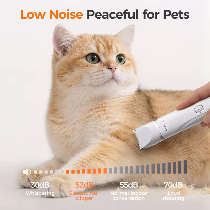 ROJECO Electric Pet Trimmer 4 in 1 Professional Grooming Kit For Dog Cat Hair Multifunctional Dog Trimmer Haircut Shaver Clipper