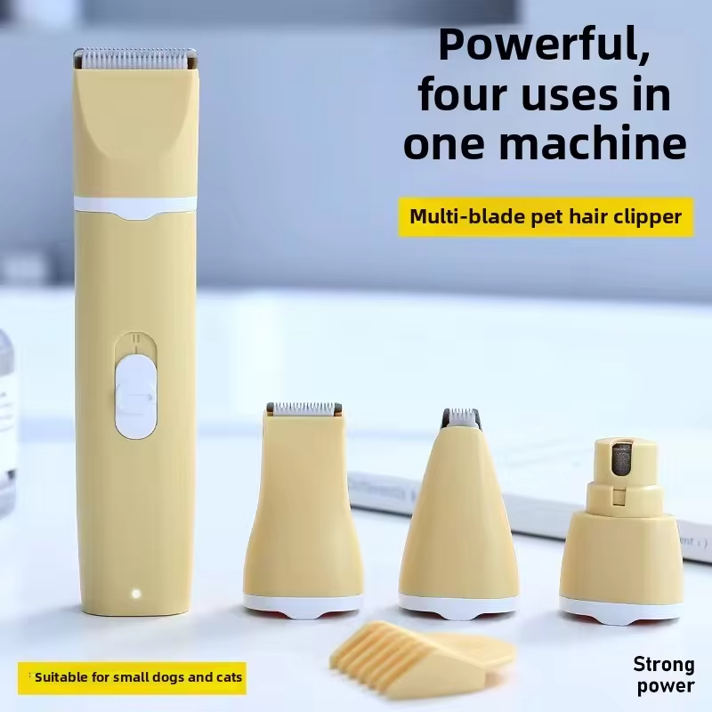 Pet Grooming Clipper-Quiet Electric Hair Trimmer for Cats&Dogs,Multi-Functional Shaver for Full Body, Paws, and Sensitive Areas