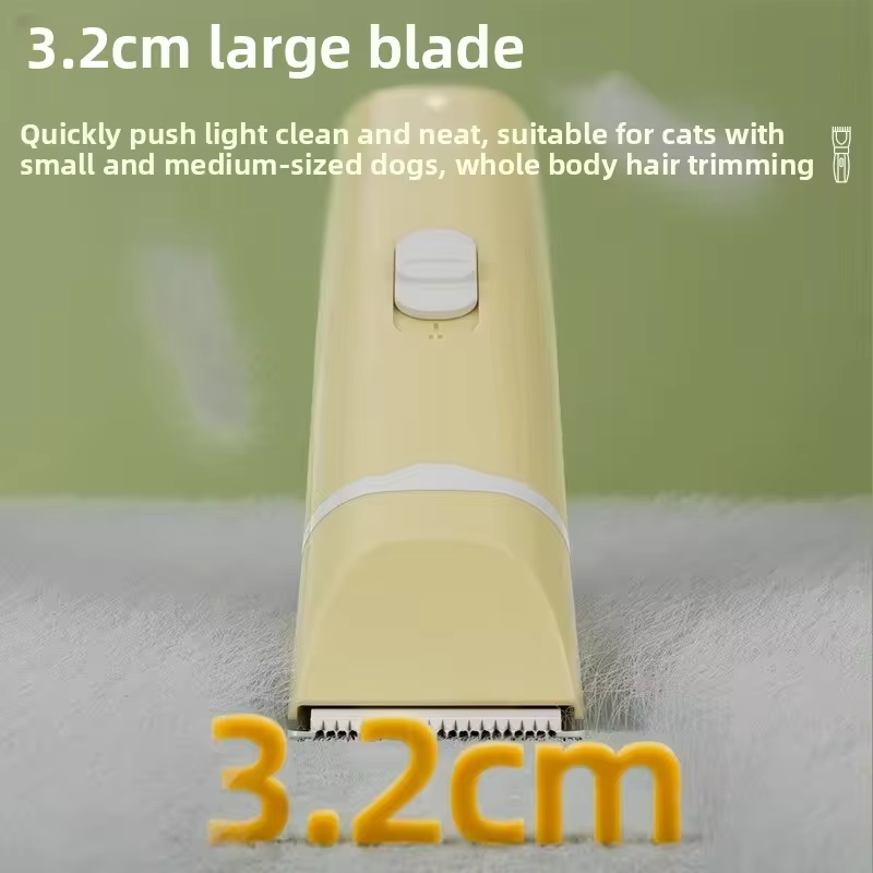 Pet Grooming Clipper-Quiet Electric Hair Trimmer for Cats&Dogs,Multi-Functional Shaver for Full Body, Paws, and Sensitive Areas