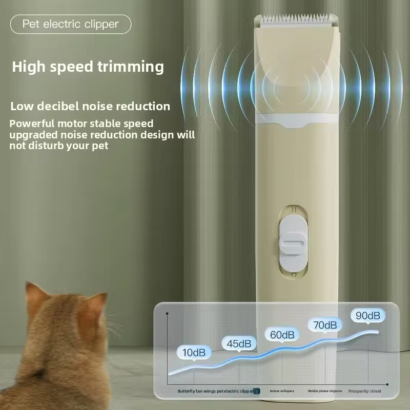 Pet Grooming Clipper-Quiet Electric Hair Trimmer for Cats&Dogs,Multi-Functional Shaver for Full Body, Paws, and Sensitive Areas