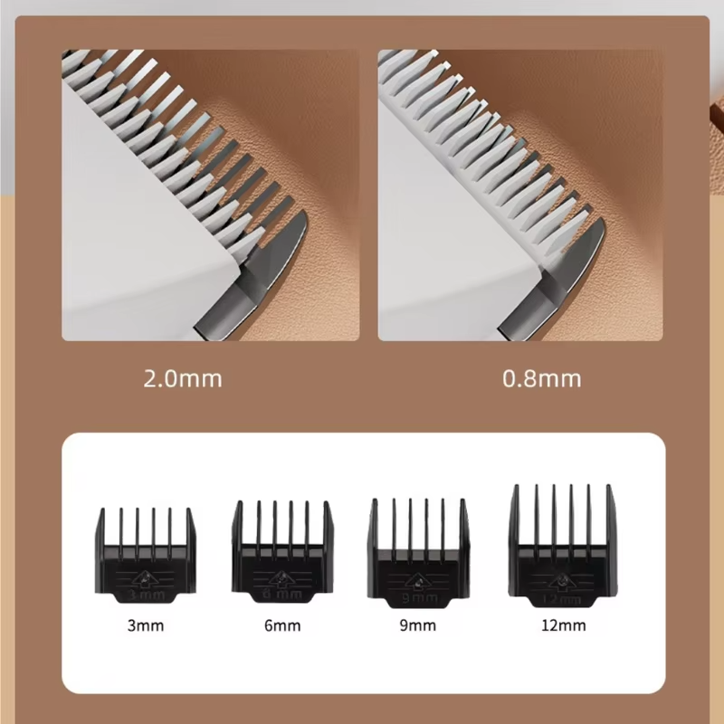 Pet Hair Clipper with LED Digital Display, Cat Paw Shaver  Professional Pet Grooming Trimmer Low Noise Dog Shaver Washable Blade