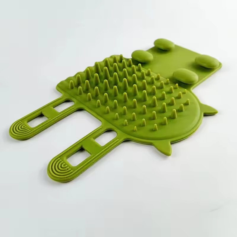 Silicone Cat Hair Removal Comb Self Cleaning Gentle Wall Corner Scratcher Easy Clean Grooming Tool Cat Massage Comb Home Use