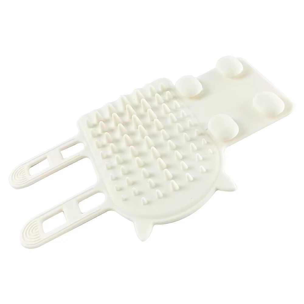 Silicone Cat Hair Removal Comb Self Cleaning Gentle Wall Corner Scratcher Easy Clean Grooming Tool Cat Massage Comb Home Use